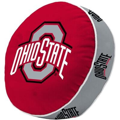 Ohio State Buckeyes Round Team Puff Pillow