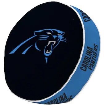 Carolina Panthers Round Team Puff Pillow