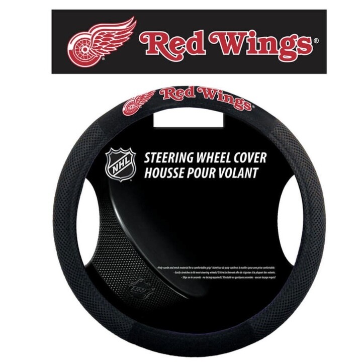 Detroit Red Wings Mesh Car Steering Wheel Cover Detroit Red Wings Mesh Car Steering Wheel Cover