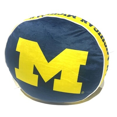 Michigan Wolverines Round Team Puff Pillow Michigan Wolverines Round Team Puff Pillow