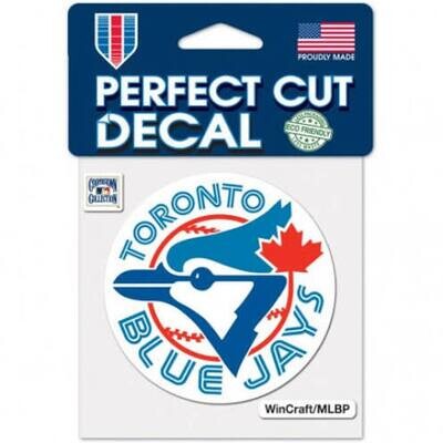 Toronto Blue Jays 4" x 4" Perfect Cut Color Decal