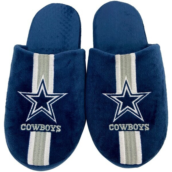 Dallas Cowboys Striped Men's Slippers
