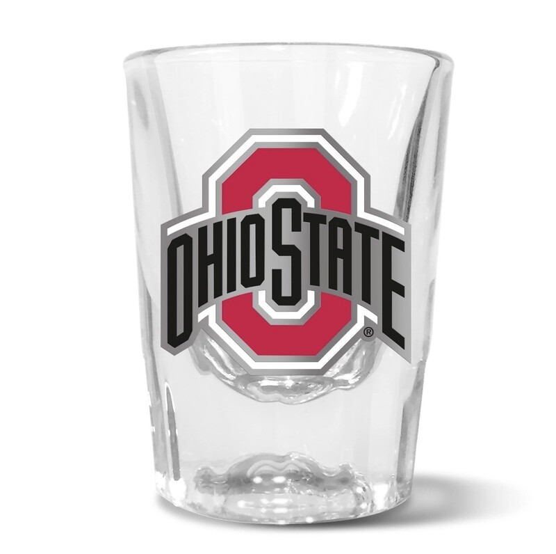 Ohio State Buckeyes Pewter Logo 2 Ounce Prism Shot Glass