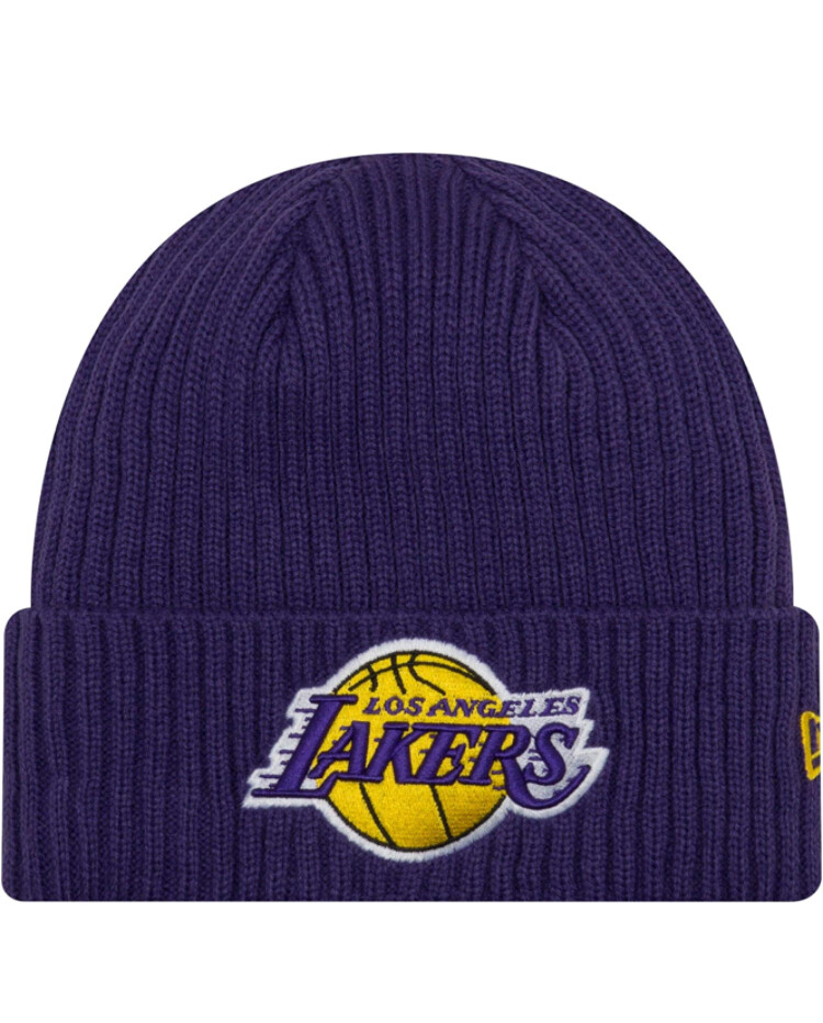 Los Angeles Lakers New Era Logo Core Classic Cuffed Knit Hat