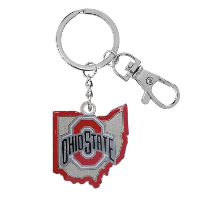 Ohio State Buckeyes State Key Ring