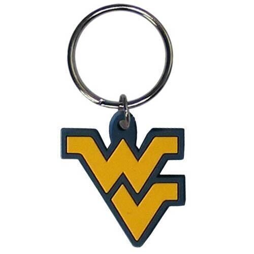 West Virginia Mountaineers Flex Rubber Keychain