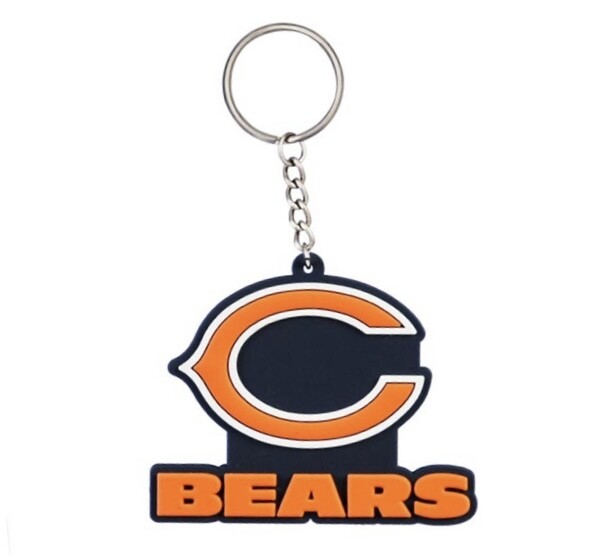 Chicago Bears Flex Rubber Keychain