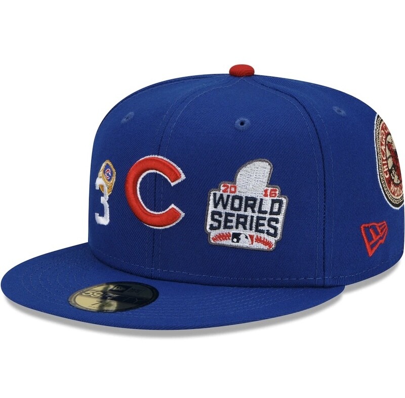 Chicago Cubs Men’s New Era 59Fifty 3x World Series Champions Edition Fitted Hat