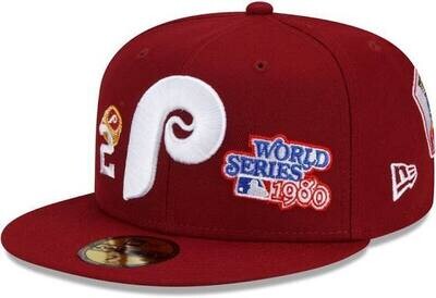 Philadelphia Phillies Men’s New Era 59Fifty 2x World Series Champions Edition Fitted Hat