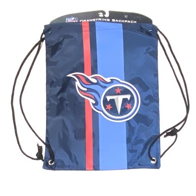 Tennessee Titans Striped Drawstring Backpack