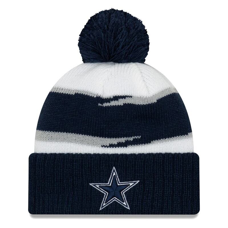 Dallas Cowboys Men's New Era Cuffed Pom Knit Hat