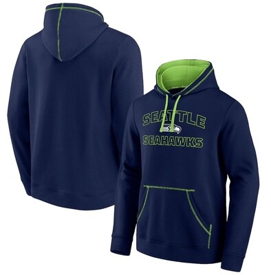 Seattle Seahawks Men's Fanatics Branded Tiebreaker Pullover Hoodie