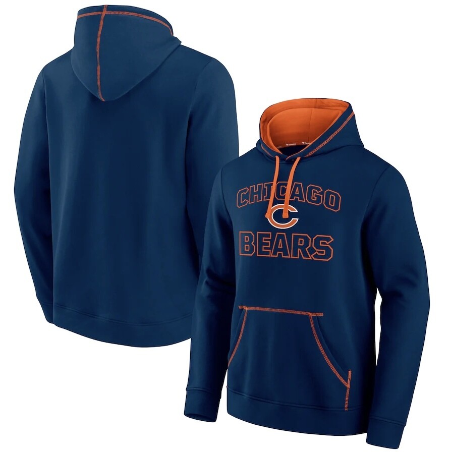 Chicago Bears Men's Fanatics Branded Tiebreaker Pullover Hoodie