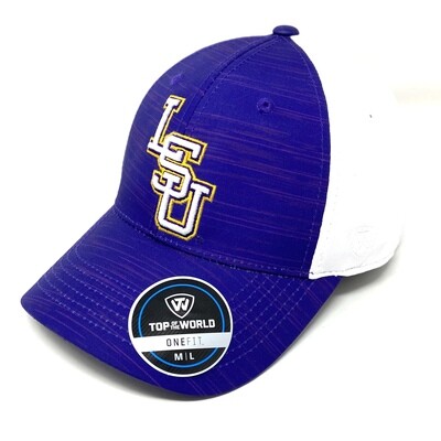 LSU Tigers Men’s Top of the World One Fit Memory Hat