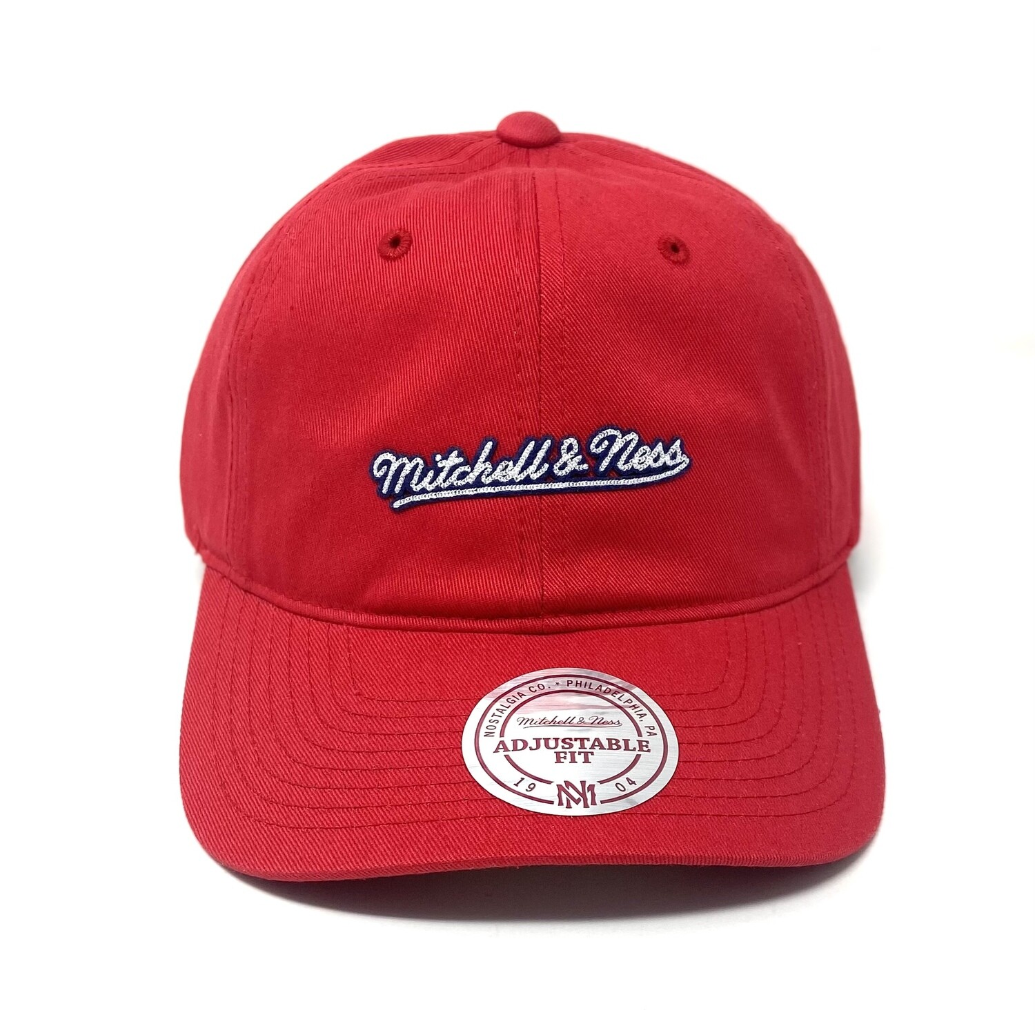 Mitchell & Ness Men’s Red Logo Adjustable Hat