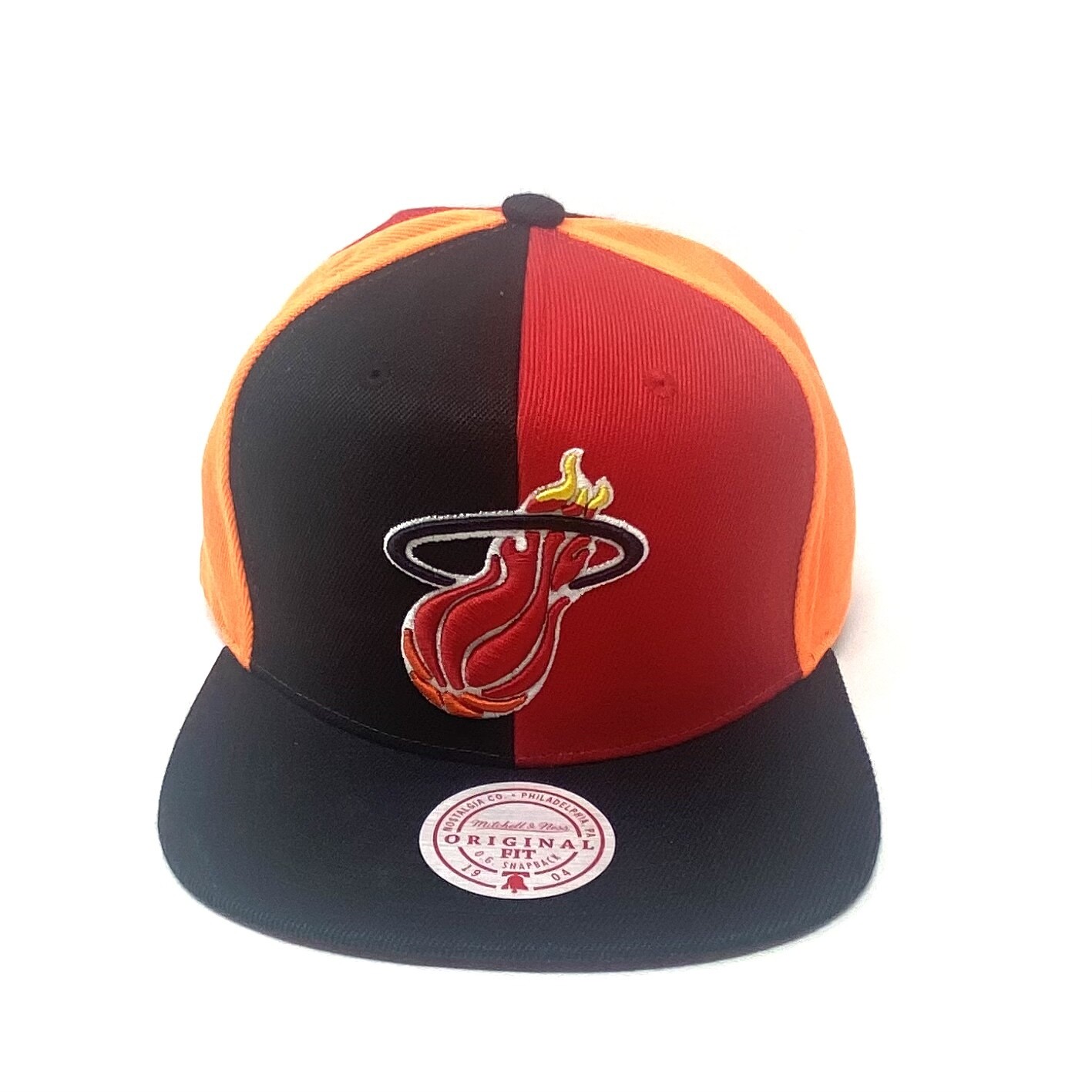 Miami Heat Men’s Mitchell & Ness Pinwheel Snapback Adjustable Hat