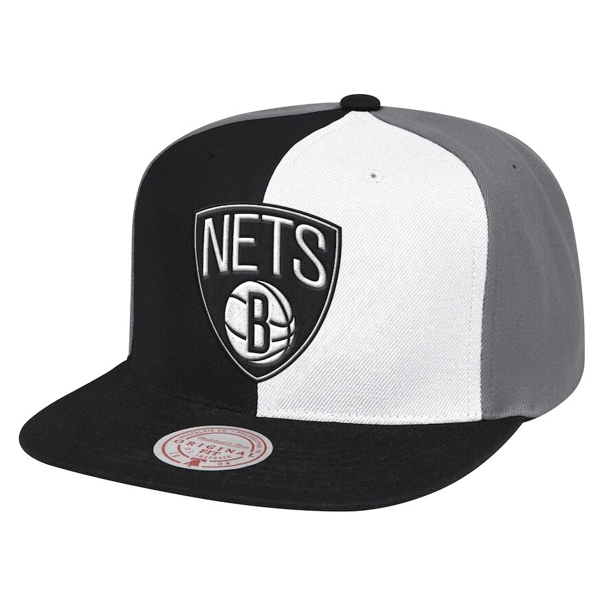 Brooklyn Nets Men’s Mitchell & Ness Pinwheel Snapback Adjustable Hat