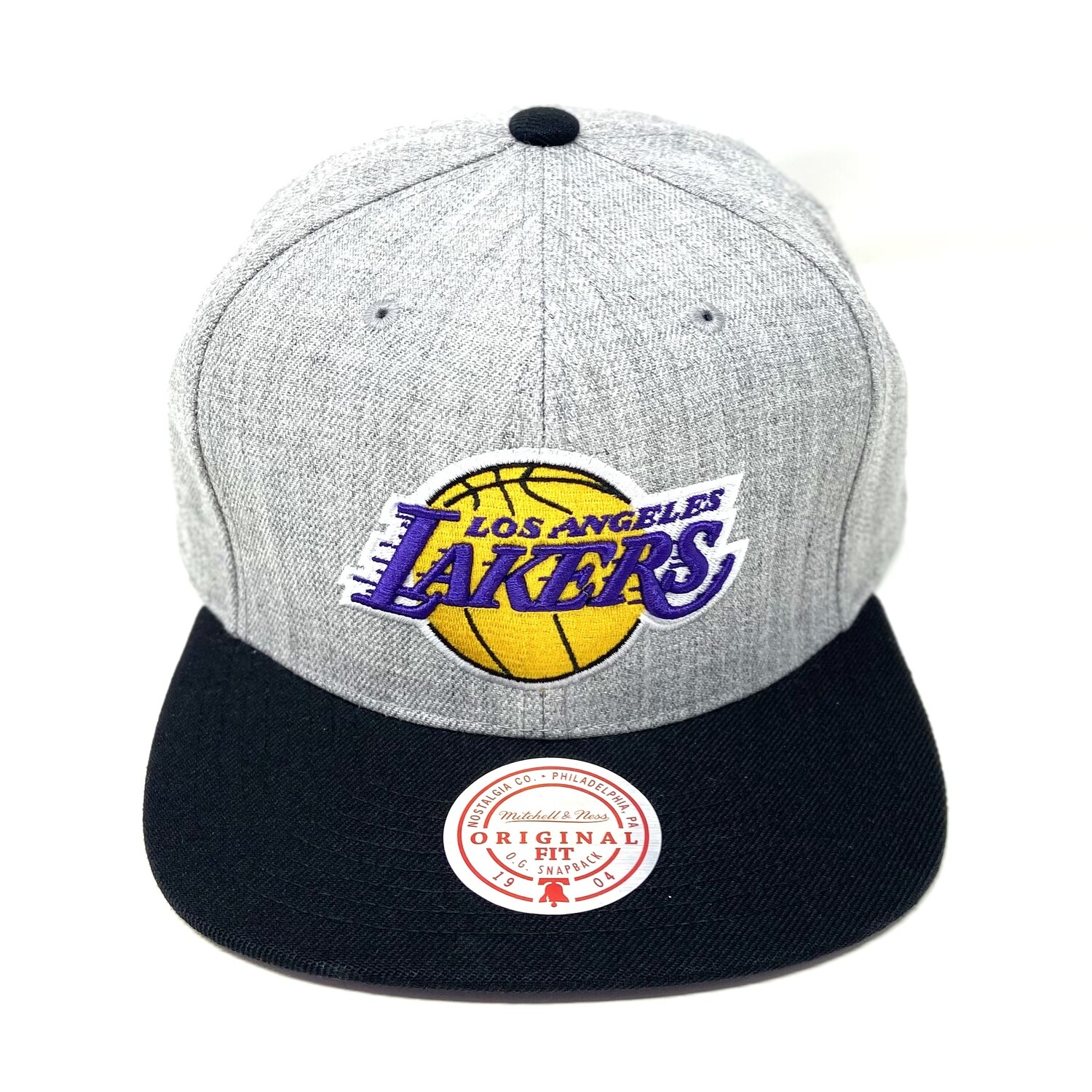 Los Angeles Lakers Grey Mitchell & Ness Snapback Hat