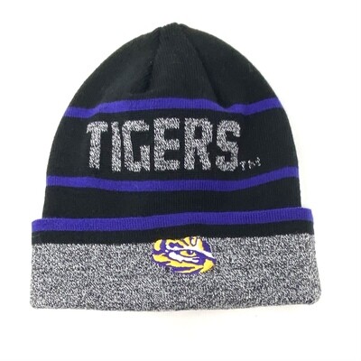 LSU Tigers Men's Top of the World Cuffed Knit Hat