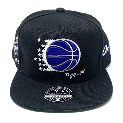 Orlando Magic Men’s Mitchell & Ness Black Hardwood Classics Timeline Fitted Hat