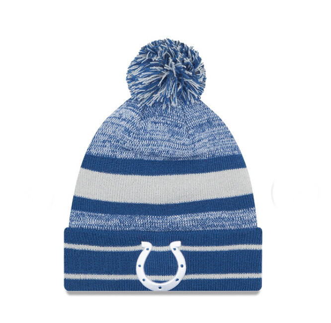 Indianapolis Colts Men’s New Era Cuffed Pom Knit Hat