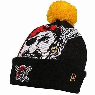 Pittsburgh Pirates Men's New Era Cuffed Pom Knit Hat
