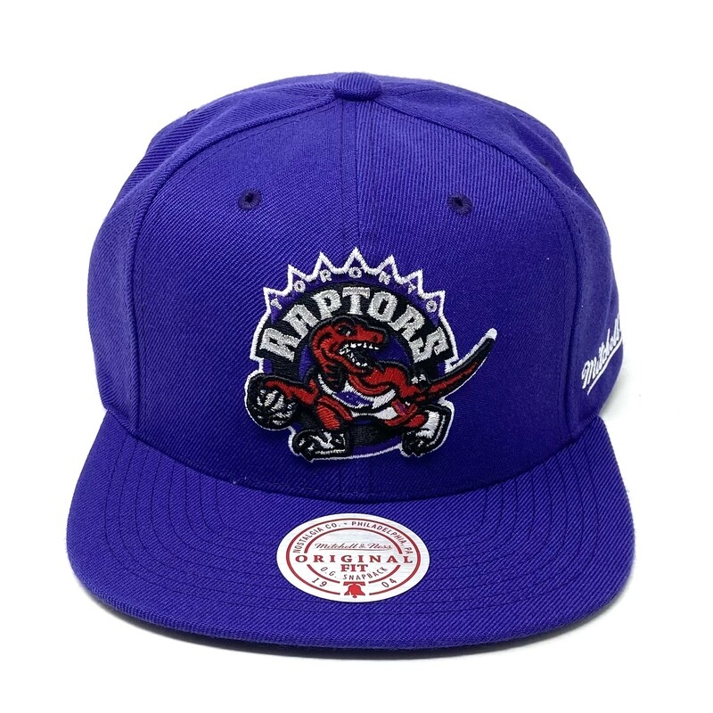 Toronto Raptors Men’s English Dropback Mitchell & Ness Snapback Hat