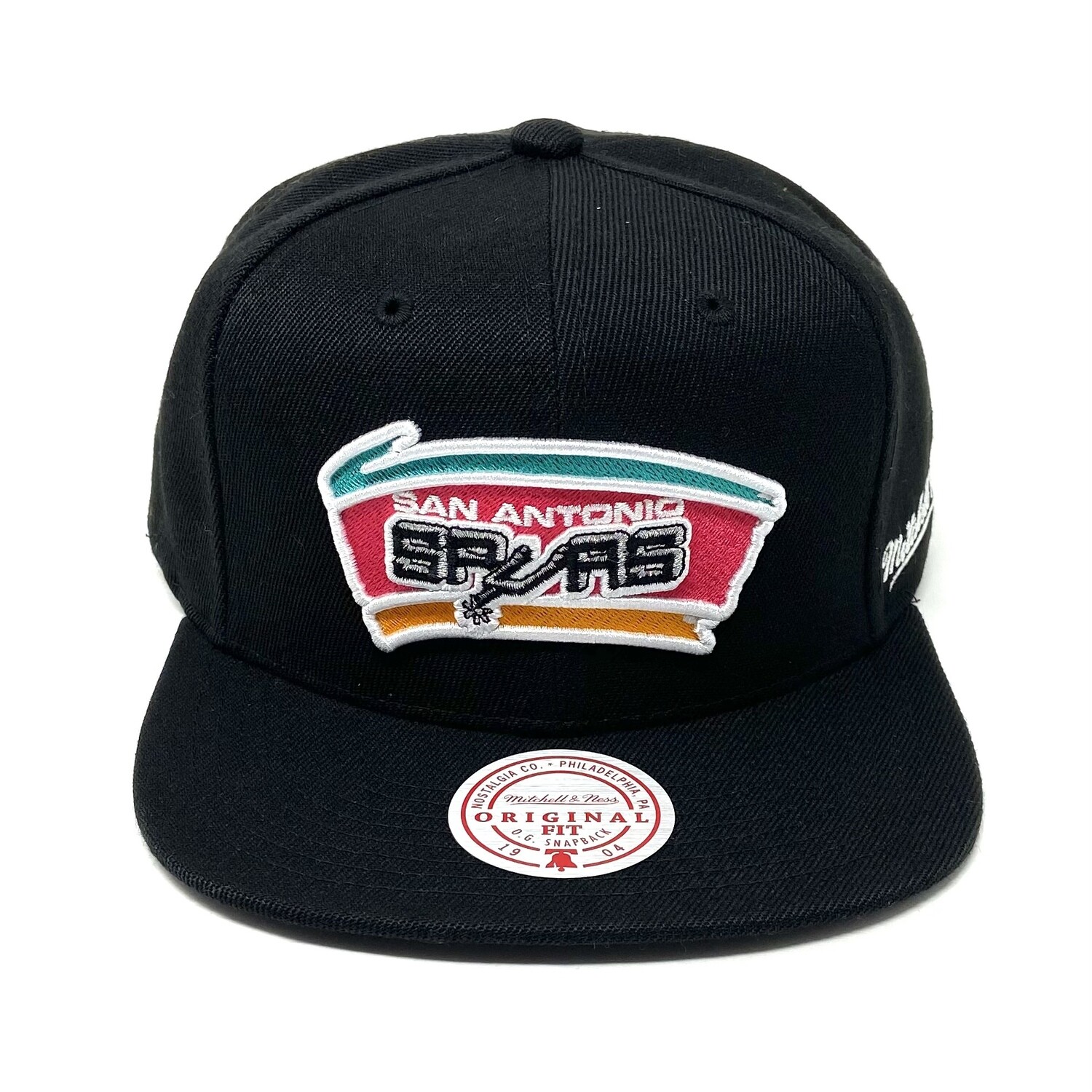 San Antonio Spurs Men’s English Dropback Mitchell & Ness Snapback Hat