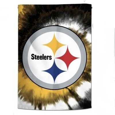 Pittsburgh Steelers Tie Dye 28" x 40" Vertical Flag