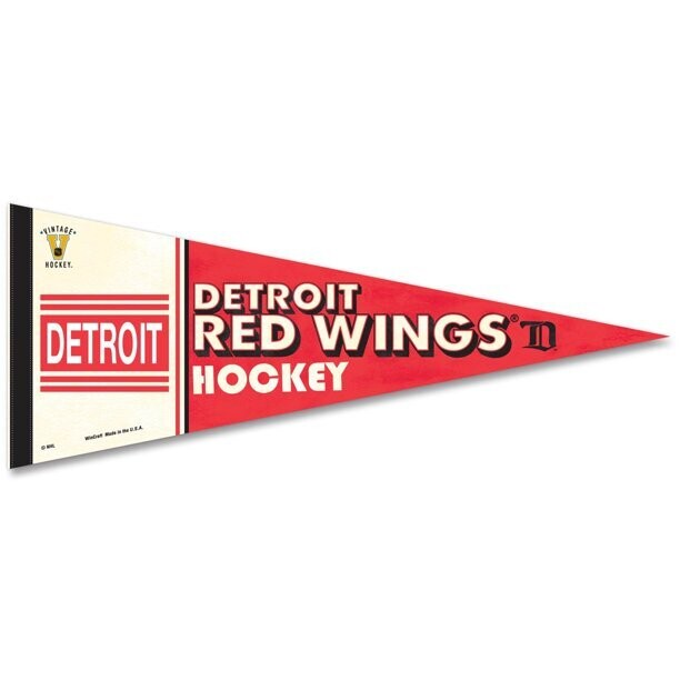 Detroit Red Wings Vintage 12" x 30" Premium Pennant