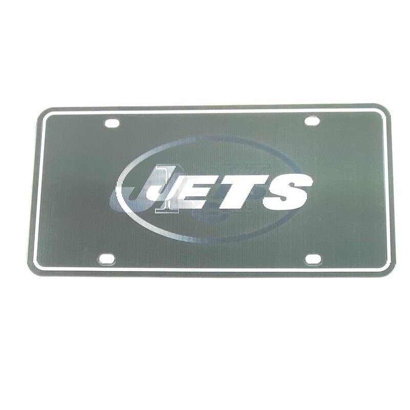 New York Jets Double Vision Plastic License Plate