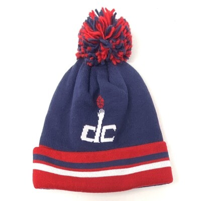 Washington Wizards Men’s Mitchell & Ness Cuffed Pom Knit Hat Washington Wizards Men’s Mitchell & Ness Cuffed Pom Knit Hat