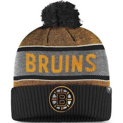 Boston Bruins Men’s Fanatics Cuffed Pom Knit Hat