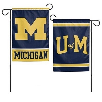 Michigan Wolverines 12.5 Michigan Wolverines 12.5" x 18" Premium 2-Sided Garden Flag