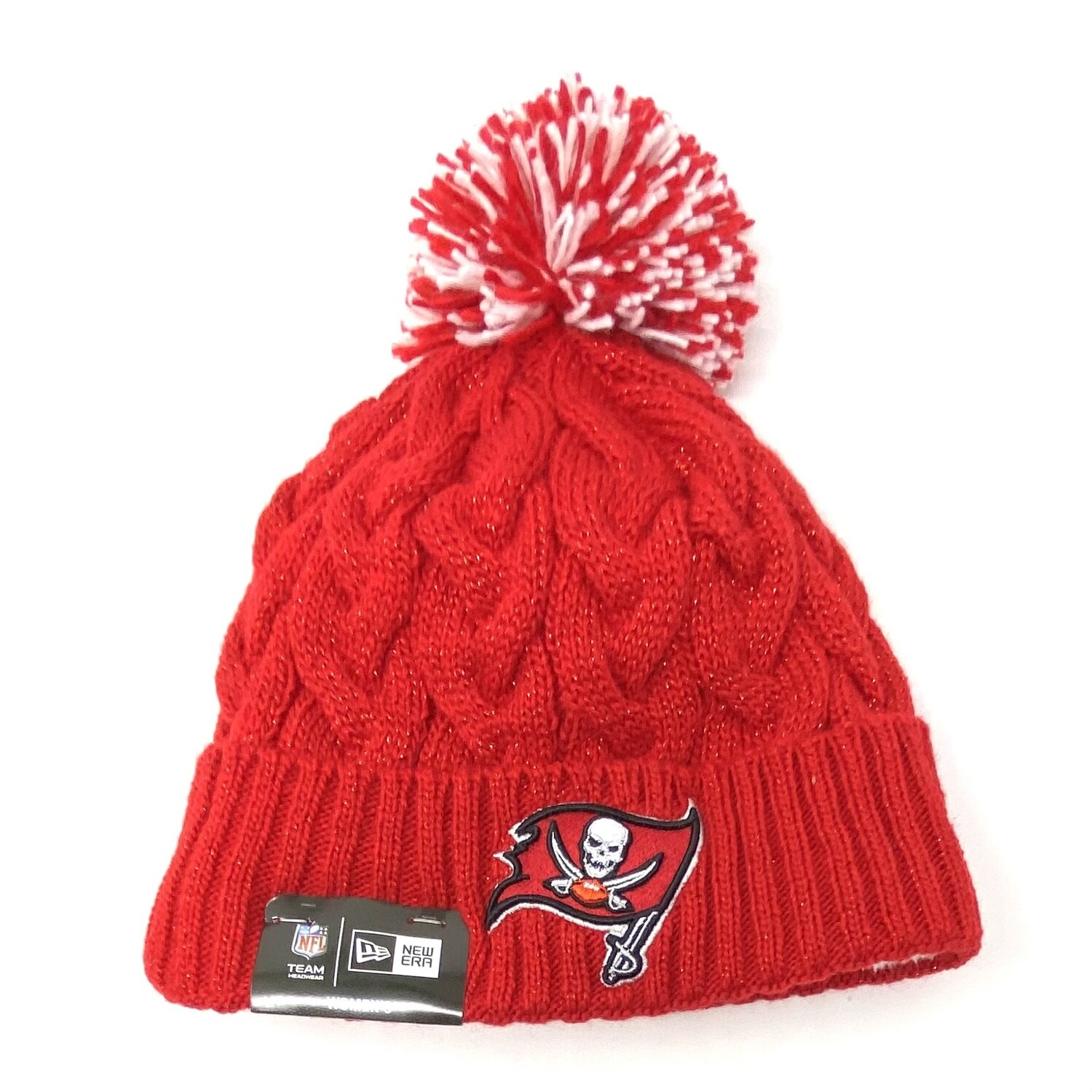 Tampa Bay Buccaneers Women’s New Era Cuffed Pom Knit Hat