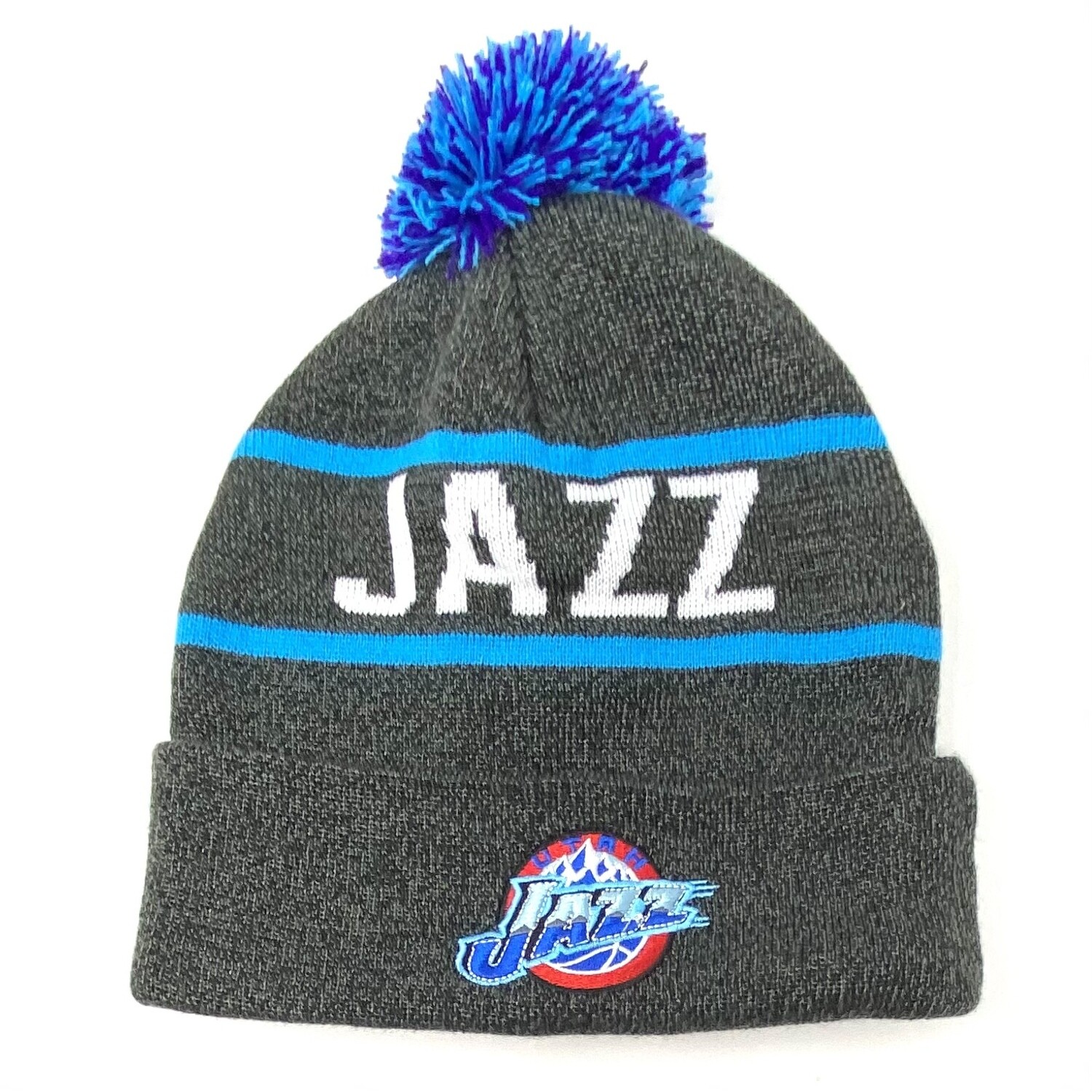 Utah Jazz Men’s Mitchell & Ness Reload Cuffed Pom Knit Hat