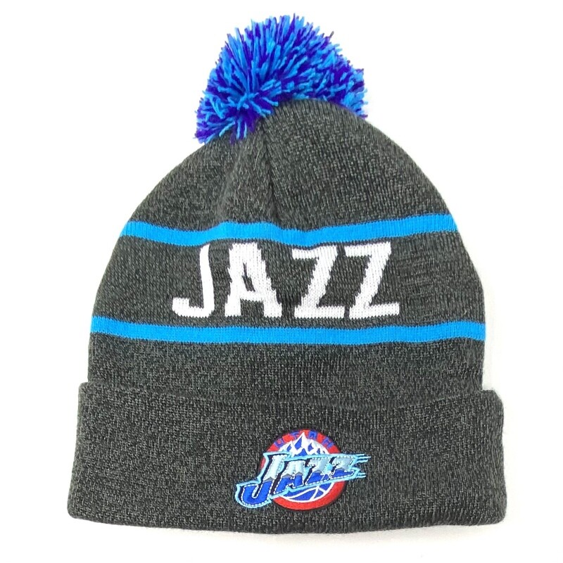 Utah Jazz Men’s Mitchell & Ness Reload Cuffed Pom Knit Hat