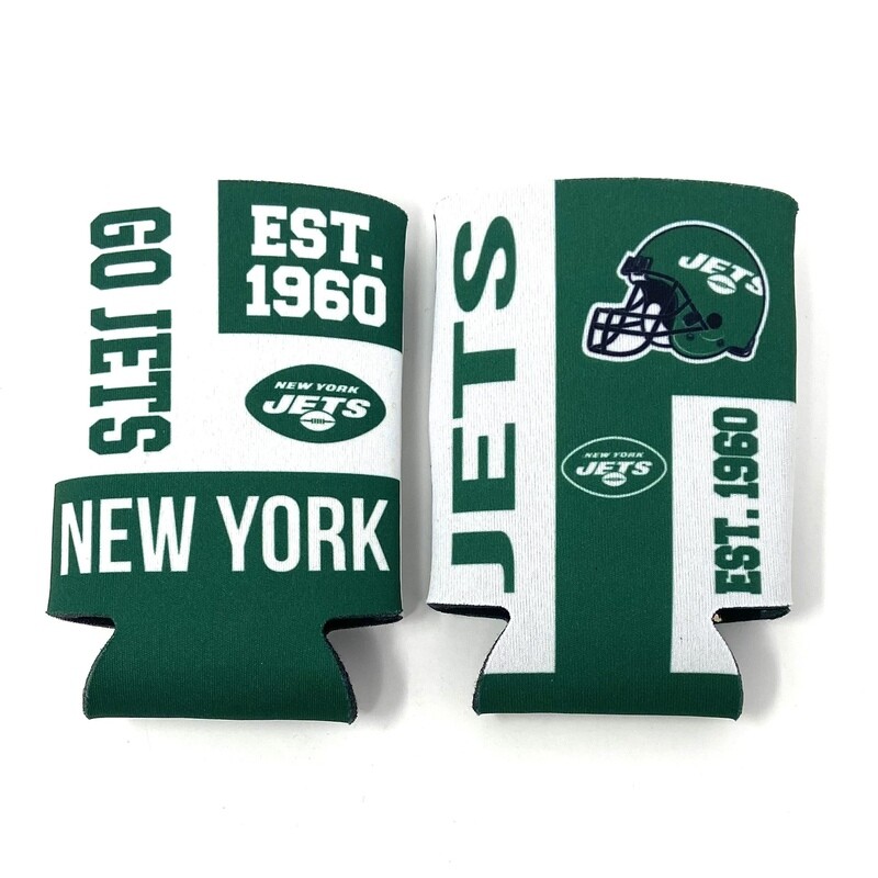 New York Jets Established 12 Ounce Can Cooler Koozie