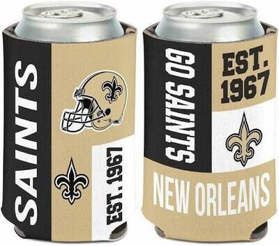 New Orleans Saints 12 Ounce Can Cooler Koozie