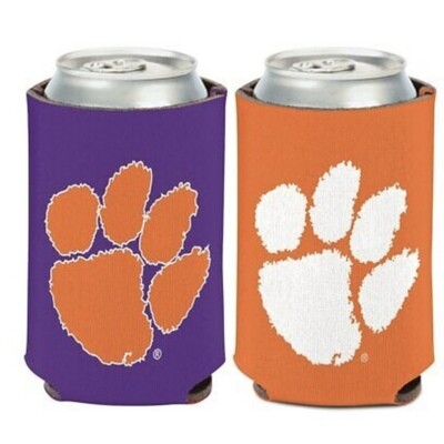 Clemson Tigers 12 Ounce Can Cooler Koozie Clemson Tigers 12 Ounce Can Cooler Koozie