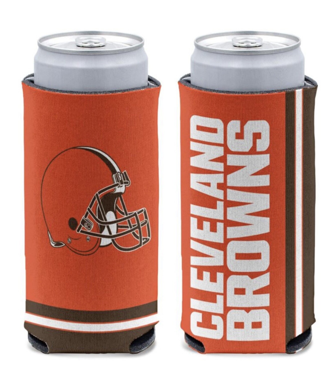 Cleveland Browns 12 Ounce Slim Can Cooler Koozie