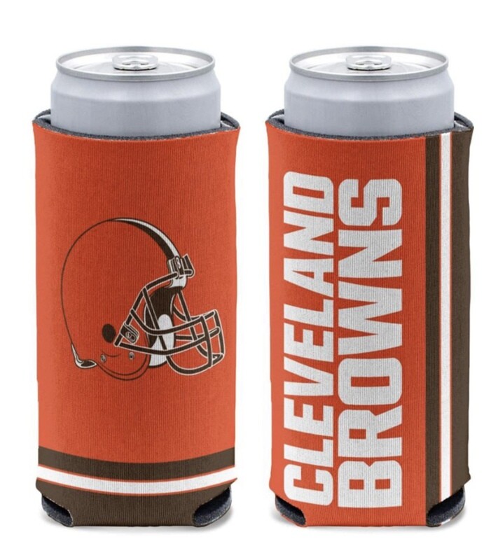 Cleveland Browns 12 Ounce Slim Can Cooler Koozie