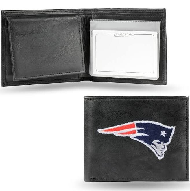 New England Patriots Genuine Leather Billfold Wallet