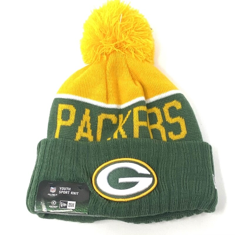 Green Bay Packers New Era Youth Knit Hat Green Bay Packers New Era Youth Knit Hat