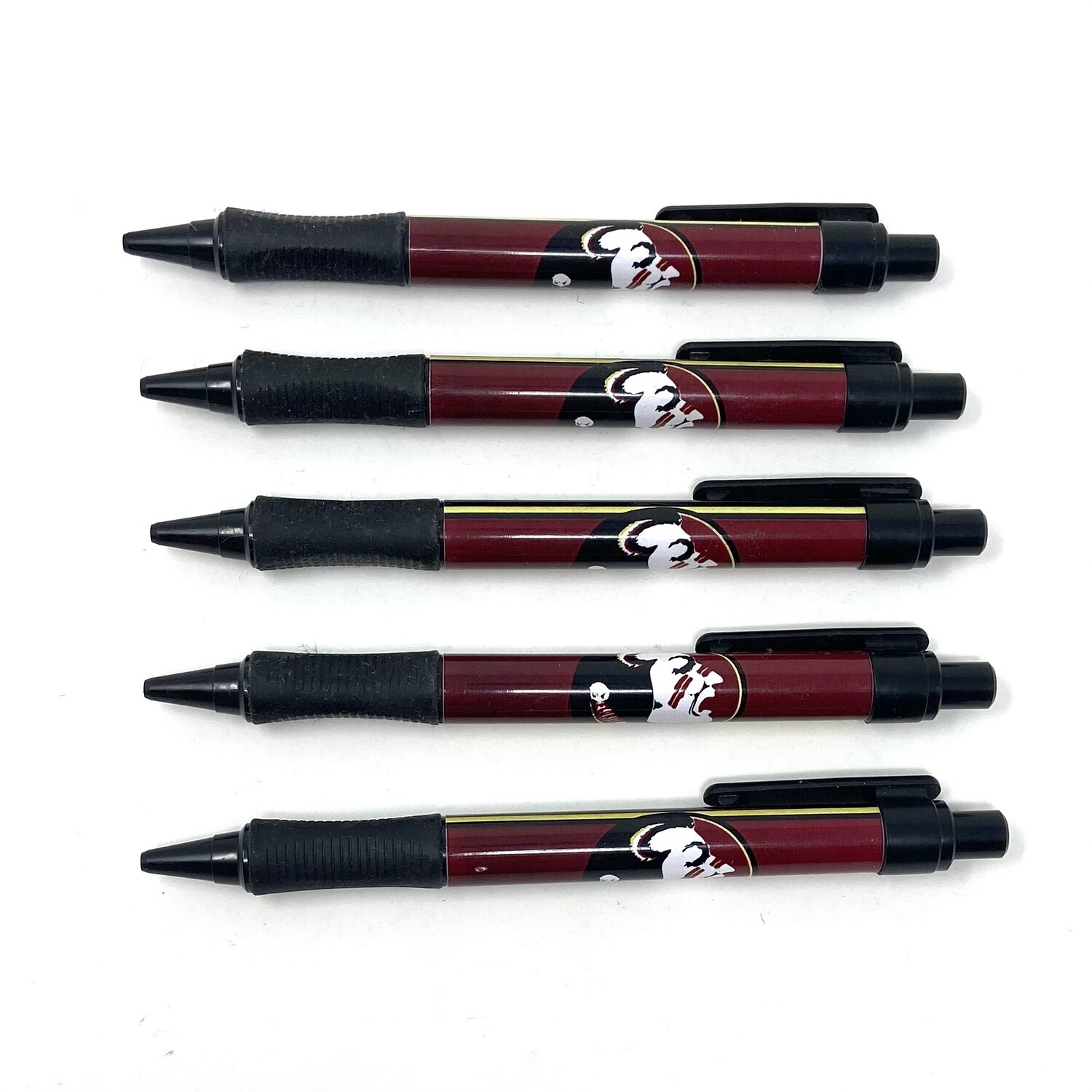 Florida State Seminoles Retractable Ballpoint Black Ink Pen Set of 5