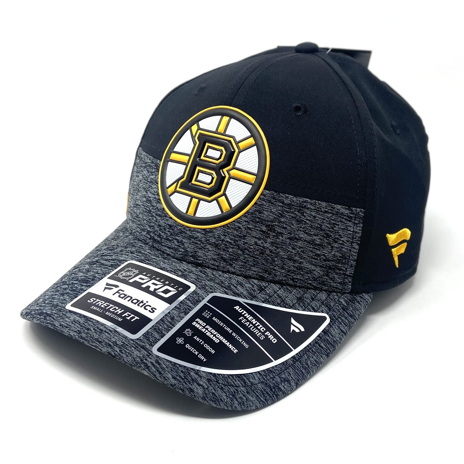 Boston Bruins Men’s Fanatics Stretch Fit Hat, Size: Sm/Med