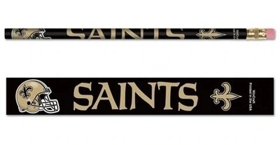 New Orleans Saints 6 Pack Pencils New Orleans Saints 6 Pack Pencils