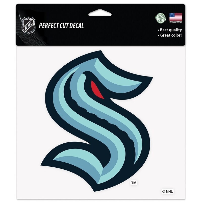 Seattle Kraken 8" x 8" Perfect Cut Color Decal
