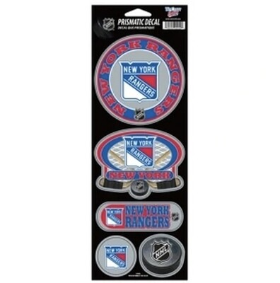 New York Rangers 5 Piece Prismatic Decal