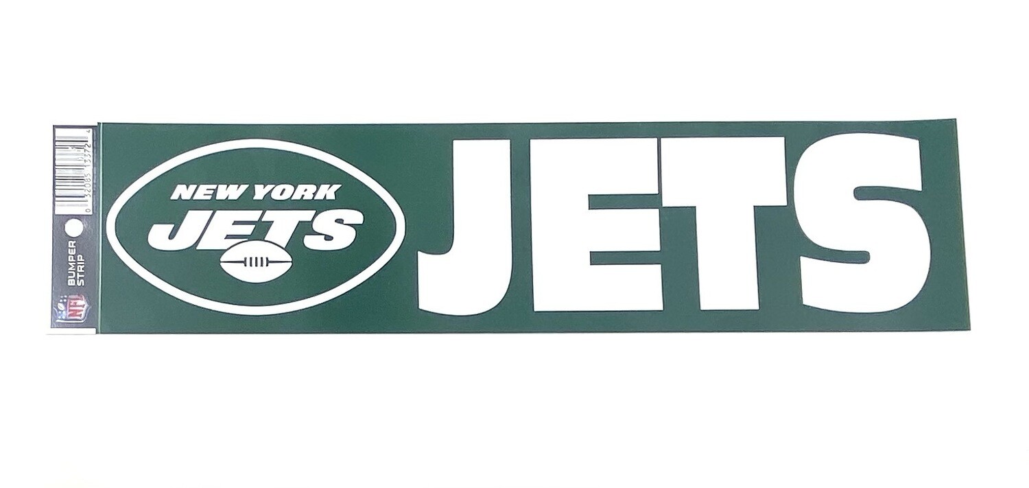 New York Jets 3" x 12" Bumper Sticker